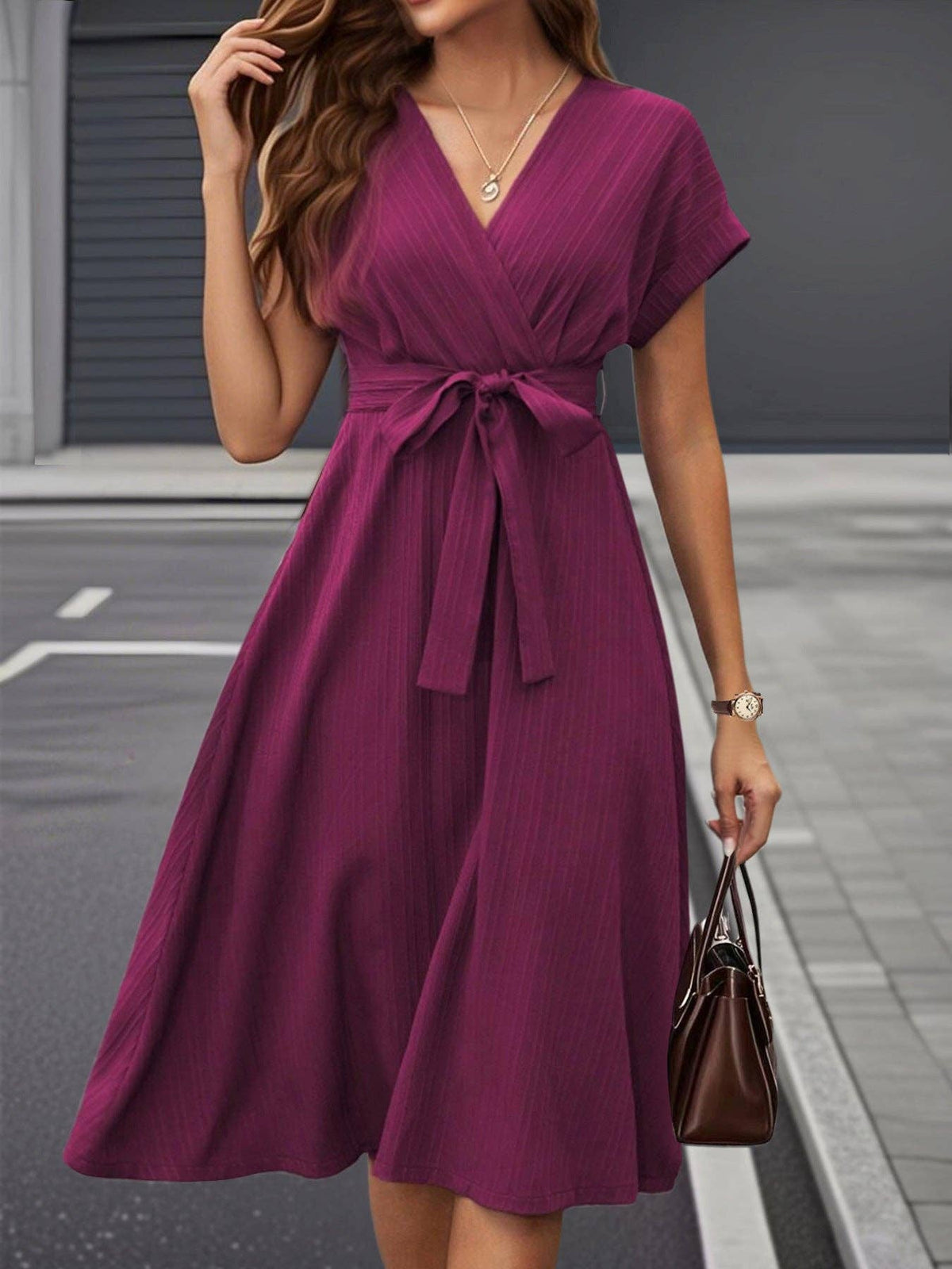 The Tie Waist Midi Dress