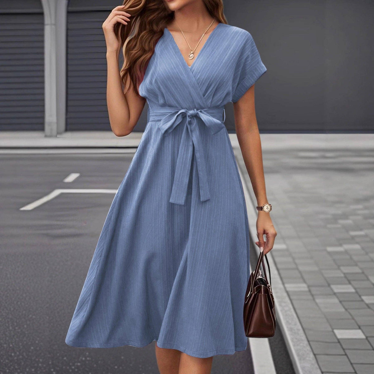 The Tie Waist Midi Dress