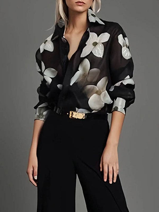 The Graceful Influence Floral Blouse